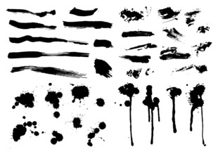 墨痕笔触素材集合