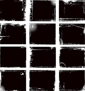 黑白格纹复古纹理背景图