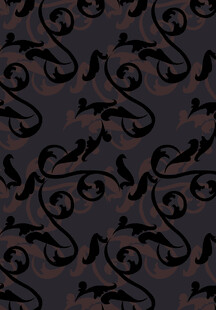 复古黑色花纹图案背景
