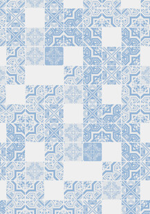 蓝白几何花纹图案背景