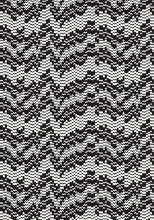 黑白波浪纹织物图案