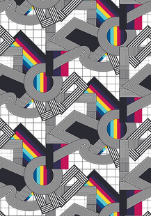 几何图案彩色抽象背景