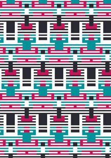 几何图案彩色无缝背景图