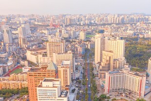 城市俯瞰景观 高楼林立