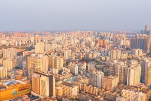 城市高楼景观俯瞰图
