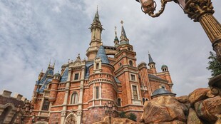 梦幻迪士尼城堡建筑景观