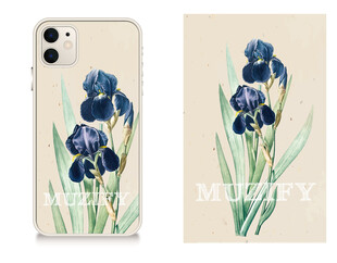 手机壳 鸢尾花图案