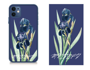 手机壳 鸢尾花图案