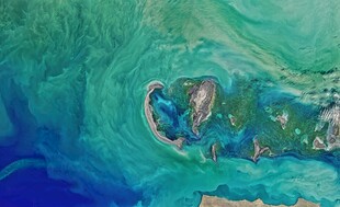 地球海洋景观卫星图像