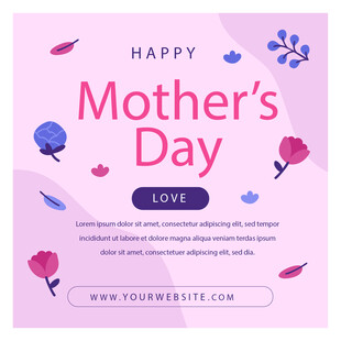 母亲节快乐海报