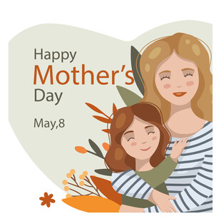 母亲节母女温馨时刻