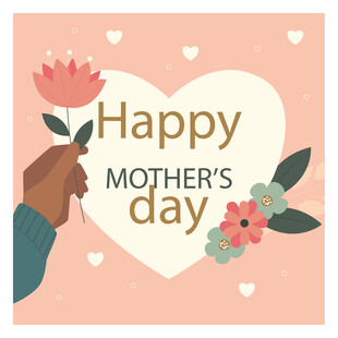 母亲节快乐插画