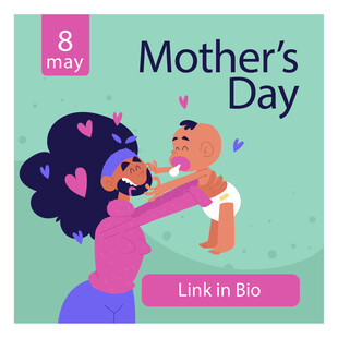 母亲节母子温馨瞬间