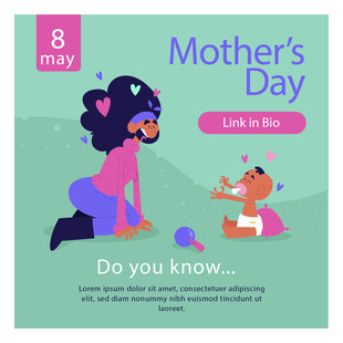 母亲节亲子互动场景