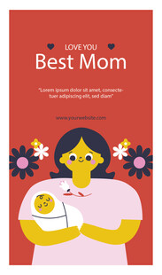 最佳妈妈贺卡设计图