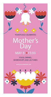 母亲节贺卡设计模板