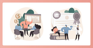 办公室场景中的互动瞬间