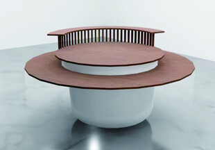 现代风格旋转式圆桌设计