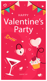 情人节派对装饰元素