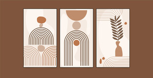 简约几何风格装饰画组合