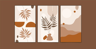 简约风植物风景装饰画