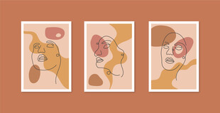 抽象人体器官艺术画作