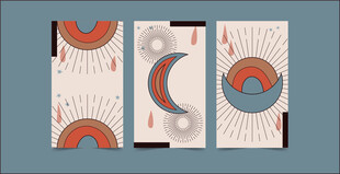 几何图案装饰画设计