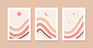 简约几何抽象艺术挂画