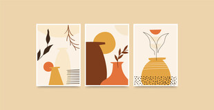 简约几何风格装饰画组合