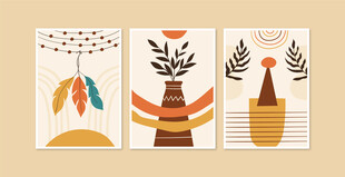 秋季装饰插画艺术作品