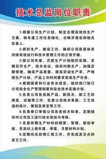 技术总监岗位职责