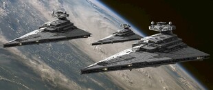 太空中的科幻星际战舰