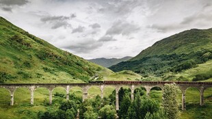 苏格兰高地壮丽桥梁风景