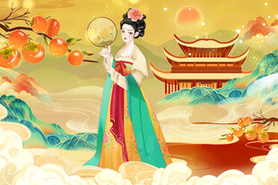 古风美人美景