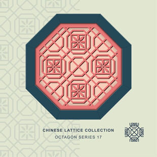 中式八角几何花纹图案