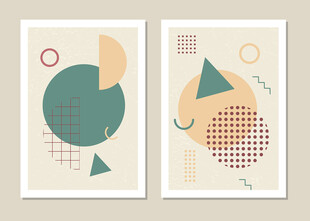 几何抽象艺术装饰画