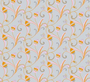 复古花卉图案背景纹理设计单元