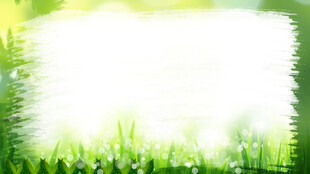 清新绿色草地边框背景图