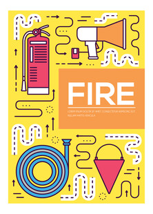 消防元素图标集合