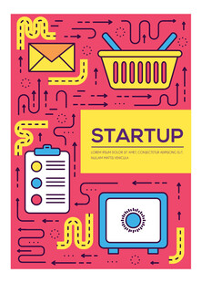 创业主题插画元素集合