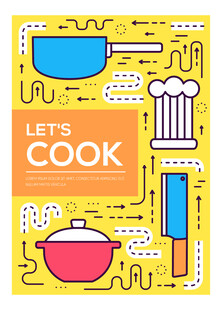 趣味烹饪主题插画元素