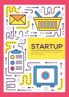 创业主题插画元素集合