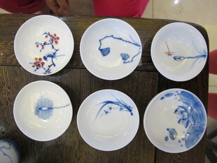 中式精美品茗杯展示