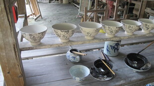 传统瓷坯制作场景展示