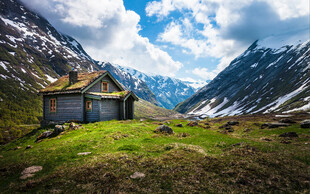 山间小屋 邂逅自然美景