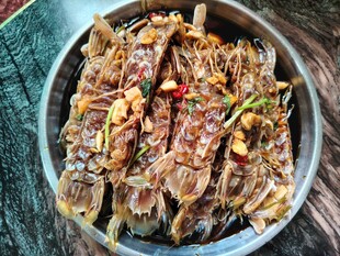 生腌虾菇 