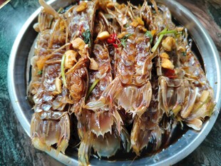 生腌虾菇 