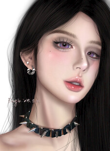 时尚酷感的个性女孩形象