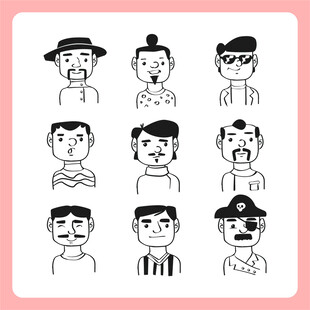 卡通人物头像集合