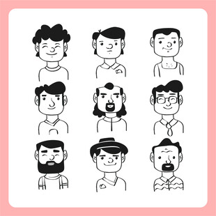 卡通人物头像集合